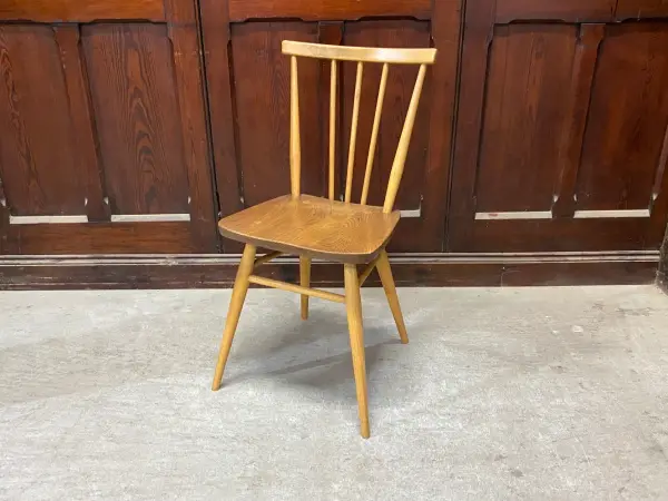 スティックバックチェア｜ブナ・エルム材・1960年代 背が抜けたダイニングチェア ERCOL（アーコール） 1