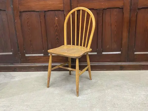 フープバックチェア｜ブナ・エルム材・1960年代 ハイバック ERCOL（アーコール） 1