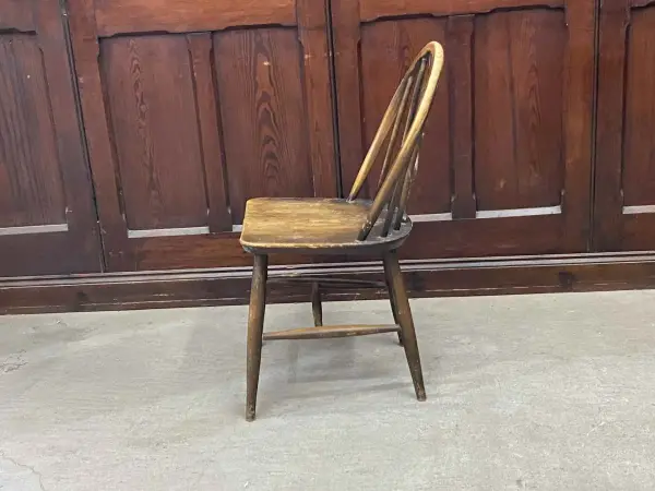 シスルバックチェア｜エルム材・1920年代 アザミモチーフ 3