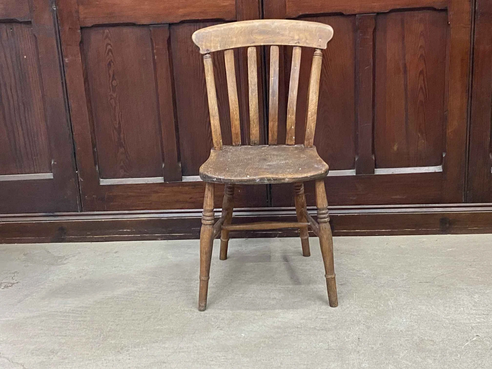 アンティーク　イギリス製　エルム材　キッチンチェア キッチンチェア｜エルム材・1880年代 素朴な佇まい | アンティーク家具