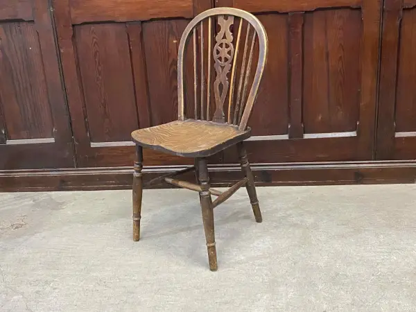 ホイールバックチェア｜エルム材・1880年代 ウィンザースタイル 1