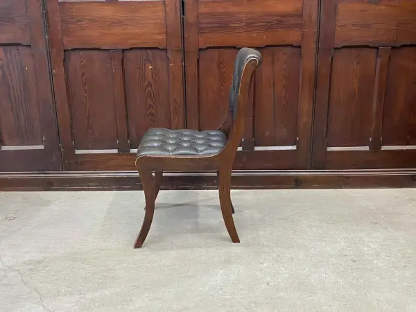 チェスターフィールドチェア｜マホガニー材・1880年代 重厚な逸品 3