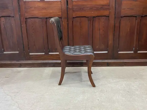 チェスターフィールドチェア｜マホガニー材・1880年代 重厚な逸品 5