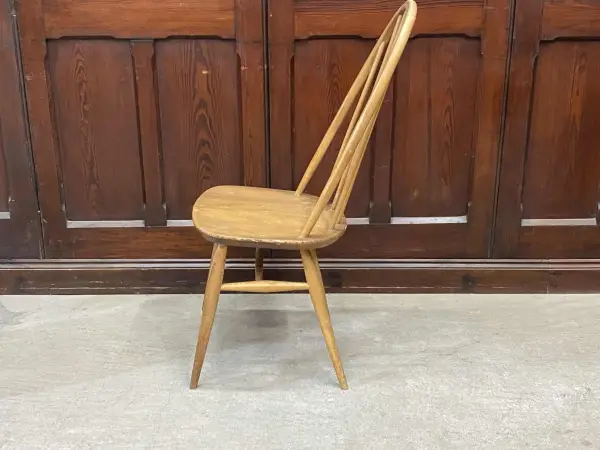 クエーカーチェア｜ブナ材・エルム材・1960年代 幅広座面のダイニングチェア ERCOL（アーコール） 3