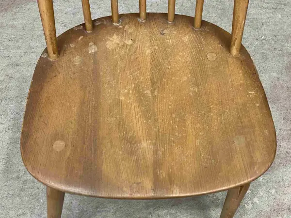 クエーカーチェア｜ブナ材・エルム材・1960年代 幅広座面のダイニングチェア ERCOL（アーコール） 6