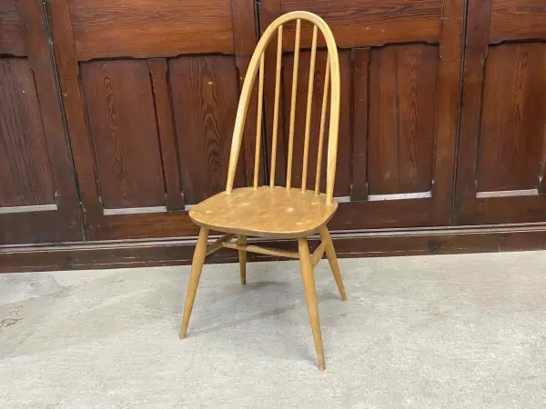 クエーカーチェア｜ブナ材・エルム材・1960年代 フィット感あるハイバック ERCOL（アーコール）