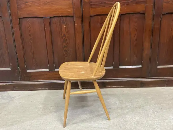 クエーカーチェア｜ブナ材・エルム材・1960年代 フィット感あるハイバック ERCOL（アーコール） 3