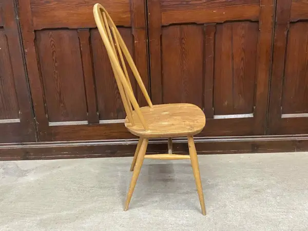 クエーカーチェア｜ブナ材・エルム材・1960年代 フィット感あるハイバック ERCOL（アーコール） 5