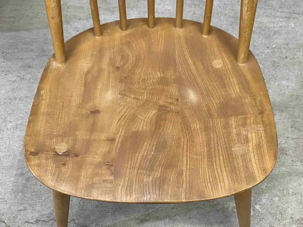 クエーカーチェア｜ブナ材・エルム材・1960年代 フィット感あるハイバック ERCOL（アーコール） 6