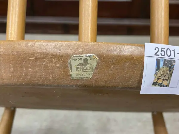 クエーカーチェア｜ブナ材・エルム材・1960年代 フィット感あるハイバック ERCOL（アーコール） 7
