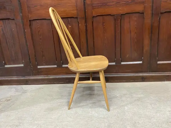 クエーカーチェア｜ブナ材・エルム材・1960年代 フィット感あるハイバック ERCOL（アーコール） 5