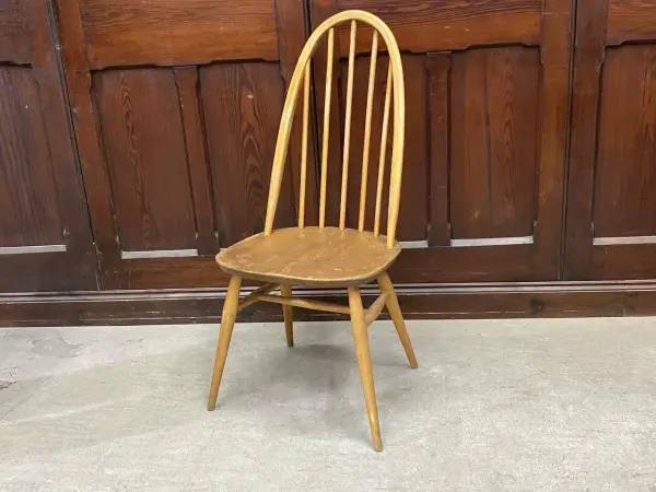 クエーカーチェア｜ブナ材・エルム材・1960年代 背もたれ美しいウィンザー様式 ERCOL（アーコール） 1