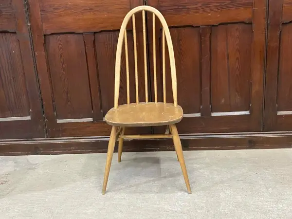 クエーカーチェア｜ブナ材・エルム材・1960年代 フィット感あるハイバック ERCOL（アーコール） 2