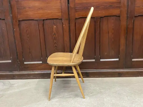 クエーカーチェア｜ブナ材・エルム材・1960年代 フィット感あるハイバック ERCOL（アーコール） 3