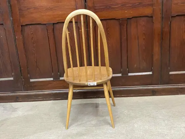 クエーカーチェア｜ブナ材・エルム材・1960年代 フィット感あるハイバック ERCOL（アーコール） 4