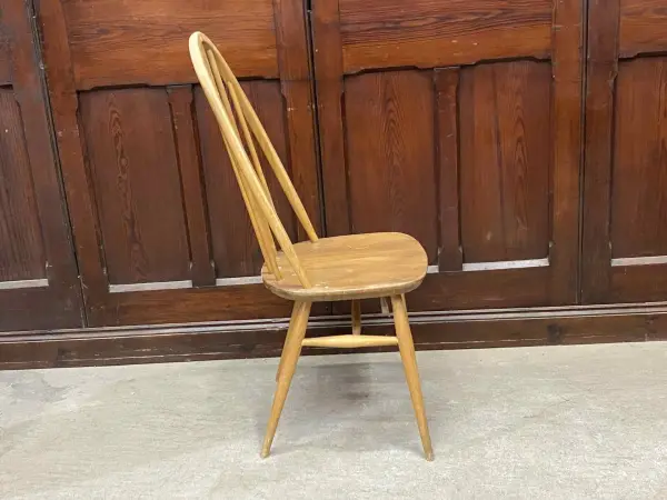 クエーカーチェア｜ブナ材・エルム材・1960年代 フィット感あるハイバック ERCOL（アーコール） 5