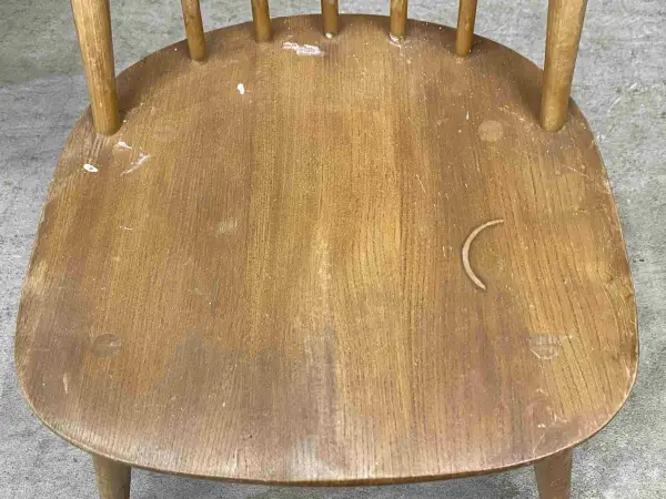クエーカーチェア｜ブナ材・エルム材・1960年代 フィット感あるハイバック ERCOL（アーコール） 6