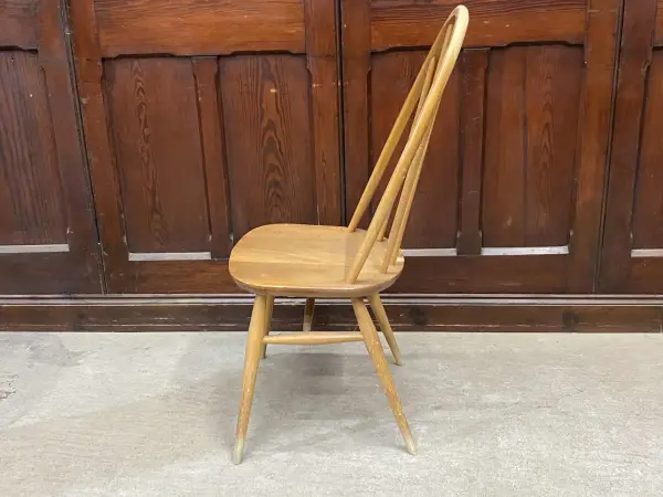 クエーカーチェア｜ブナ材・エルム材・1960年代 背もたれ美しいウィンザー様式 ERCOL（アーコール） 3