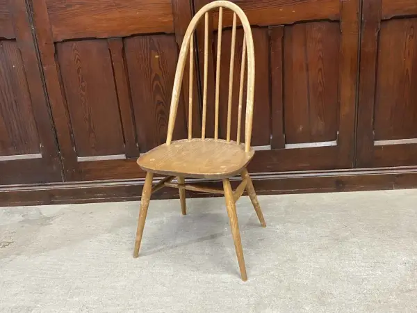 クエーカーチェア｜ブナ材・エルム材・1960年代 ハイバックのウィンザーチェア ERCOL（アーコール） 1