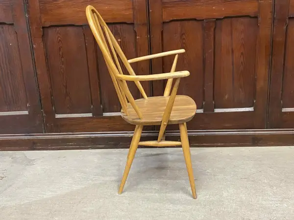 クエーカーアームチェア｜ブナ・エルム材・1960年代 ハイバック肘掛け付き ERCOL（アーコール） 5