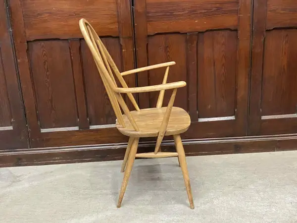 クエーカーアームチェア｜ブナ・エルム材・1960年代 ハイバック肘掛け付き ERCOL（アーコール） 5