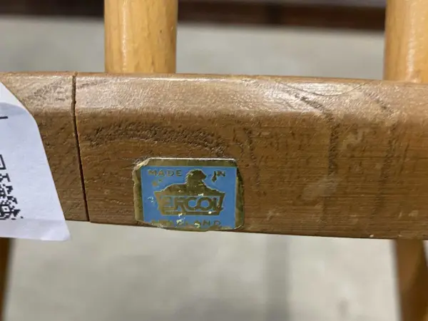 クエーカーアームチェア｜ブナ・エルム材・1960年代 ハイバック肘掛け付き ERCOL（アーコール） 7