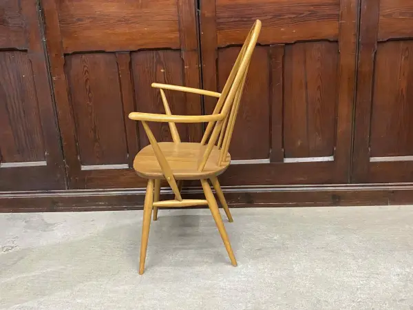 クエーカーアームチェア｜ブナ・エルム材・1960年代 ハイバック肘掛け付き ERCOL（アーコール） 3