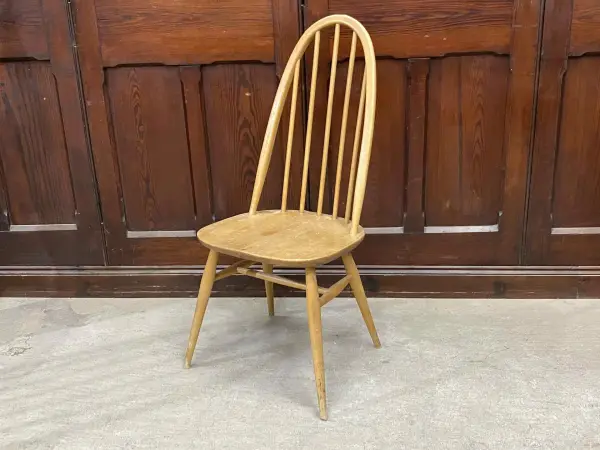クエーカーチェア｜ブナ材・エルム材・1960年代 幅広座面のダイニングチェア ERCOL（アーコール）