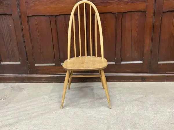 クエーカーチェア｜ブナ材・エルム材・1960年代 幅広座面のダイニングチェア ERCOL（アーコール） 2