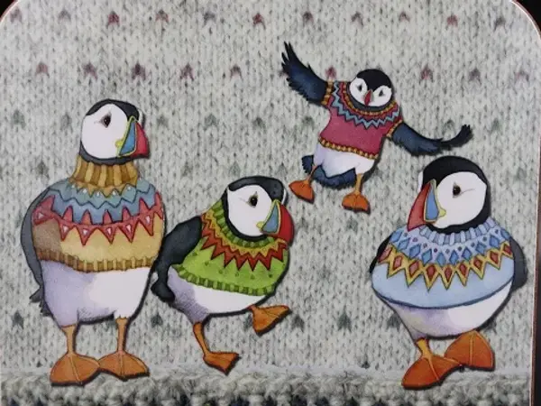 Woolly Puffins ミニチョッピングボード 3