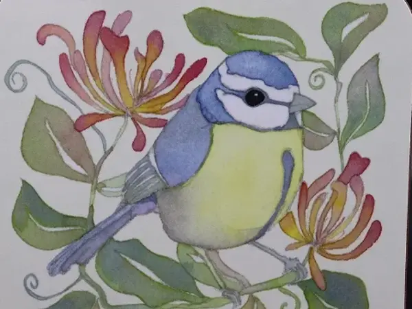 Birds & Honeysuckle ミニチョッピングボード 3