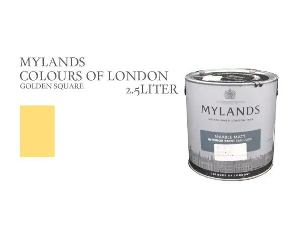 マイランズ ゴールデンスクエア 2.5L｜カラーズ オブ ロンドン 英国製 水性ペイント（室内壁・天井用） 3